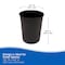 Kenney Mfg Round Indoor Plastic Can, Black, Plastic, 7.8 in KN83001 - alternate 3